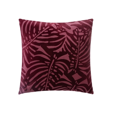 Μαξιλάρι βελούδινο LEAF 3χρ. 40Χ40