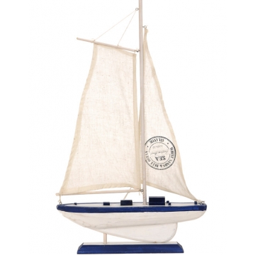 Ξύλινο Διακοσμητικό Καραβάκι 28,5x6,5x47