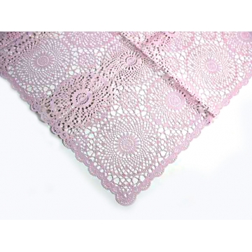 Πλεκτό (Crochet) Τραπεζομάντηλο VINYL Ροζ, 150Χ264cm