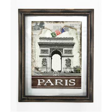 Διακοσμητικό Τοίχου "Paris" - Ξύλινη Κορνίζα  39x48