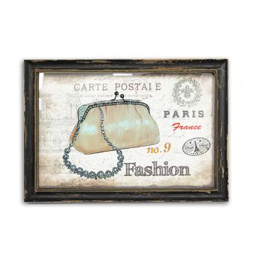 Διακοσμητικό Τοίχου "Fashion" - Ξύλινη Κορνίζα  23x33