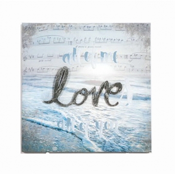Διακοσμητικός Καμβάς "Love & Sea"  30x30