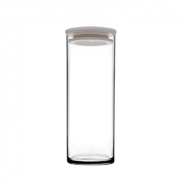 BREAKFAST CLUB JAR W/WHITE LID 1230CC H: 23,4 P/384 GB2.OB8