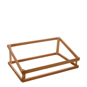 WOOD-WELL ΒΑΣΗ ΛΟΞΗ ΞΥΛΙΝΗ ΓΙΑ ΚΑΦΑΣΙΑ GN1/1 32,50Χ53,50Χ18/10ΕΚ (smA)