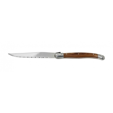 ANTIQUE CUT ΜΑΧΑΙΡΙ STEAK ΑΣΗΜΙ ΛΑΒΗ - NEW BLADE- ΧΡΩΜΑ ΞΥΛΟΥ SS420 1,5MM 23EK