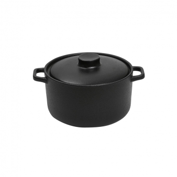 LAVA ΚΑΤΣΑΡΟΛΑΚΙ STONEWARE ΜΑΥΡΟ 400ML D: 12 H: 8.5CM