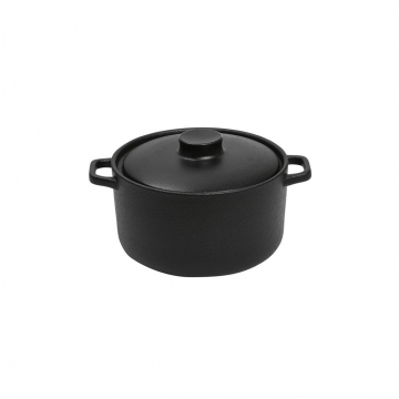 LAVA ΚΑΤΣΑΡΟΛΑΚΙ STONEWARE ΜΑΥΡΟ 190ML D: 10 H: 6.5CM