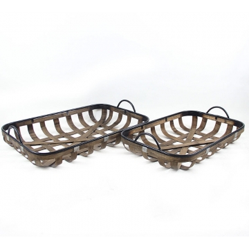 Σετ2 δίσκοι Bamboo μεταλλικό πλαίσιο 53,5+59cm