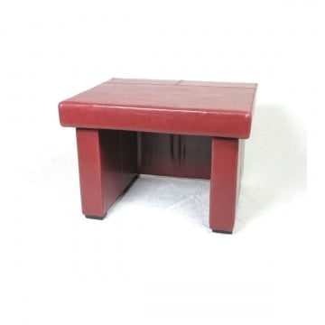Κομοδίνο δερμάτινο κόκκινο (red wine) 70Χ60Χ50