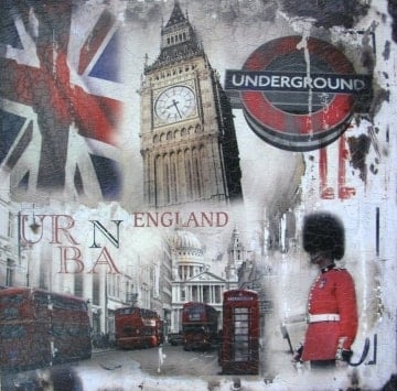 Πίνακας ζωγραφικής England 50Χ3Χ50