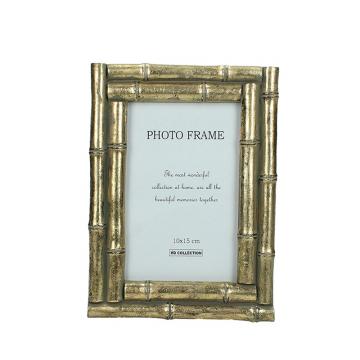 Φωτ/θήκη χρυσή κορνίζα σχ."Bamboo" ,10x15cm