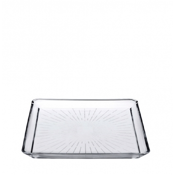 DIS. MADLEN SQUARE PLATE CRYSTALINE 20CM P/456 GB1.OB6.