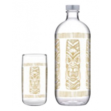 DIS. TIKI PARTY SET/5 BOTTLE 1100CC 4XGLASS 365CC P/128 GB1.OB4.