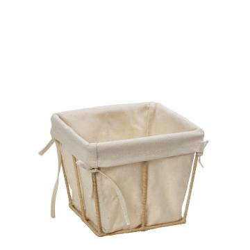 DIS. ΚΑΛΑΘΙ ΤΕΤΡΑΓ. COTTON ΜΕ ΨΑΘΙΝΟ STAND 12X12X9,5EK