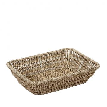 ΨΩΜΙΕΡΑ SYNTH. RATTAN ΟΡΘ. L ΜΠΕΖ 27Χ20Χ7ΕΚ