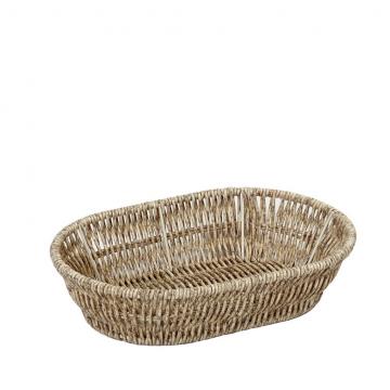 ΨΩΜΙΕΡΑ SYNTH. RATTAN ΟΒΑΛ M ΜΠΕΖ 25Χ17Χ6ΕΚ (smA)