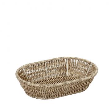 ΨΩΜΙΕΡΑ SYNTH. RATTAN ΟΒΑΛ S ΜΠΕΖ 22Χ14Χ5ΕΚ (smA)
