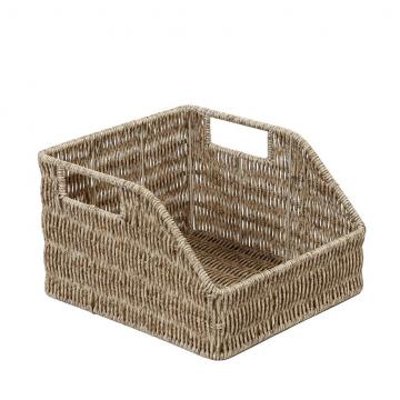 ΚΑΛΑΘΙ ΜΕ ΛΑΒΕΣ SYNTH. RATTAN ΜΠΕΖ 25Χ23Χ15ΕΚ
