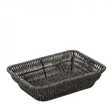 ΨΩΜΙΕΡΑ SYNTH. RATTAN ΟΡΘ. L ΓΚΡΙ 27Χ20Χ7ΕΚ