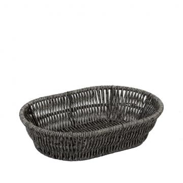 ΨΩΜΙΕΡΑ SYNTH. RATTAN ΟΒΑΛ L ΓΚΡΙ 28Χ20Χ7ΕΚ (smA)