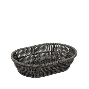 ΨΩΜΙΕΡΑ SYNTH. RATTAN ΟΒΑΛ M ΓΚΡΙ 25Χ17Χ6ΕΚ (smA)