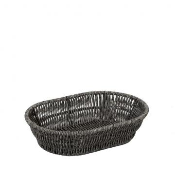 ΨΩΜΙΕΡΑ SYNTH. RATTAN ΟΒΑΛ S ΓΚΡΙ 22Χ14Χ5ΕΚ (smA)