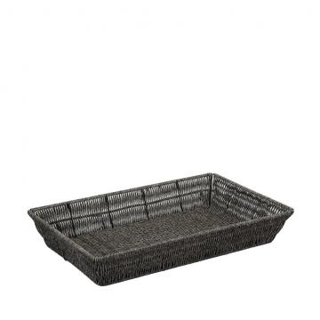 ΚΑΛΑΘΙ SYNTH. RATTAN GN1/2 ΓΚΡΙ 32,5Χ26,5Χ10ΕΚ  (smA)