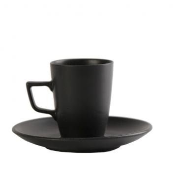 MORGAN MATTE BLACK ΦΛΙΤΖΑΝΙ & ΠΙΑΤΑΚΙ ΕΣΠΡΕΣΣΟ ΜΕ ΛΑΒΗ 80CC 12Χ12Χ7ΕΚ