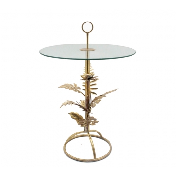 Στρογγυλο side table "Monstera", 60x88cm