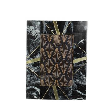 Φωτογραφοθήκη "marble", μαύρη/χρυσή κορνίζα, 10x15cm