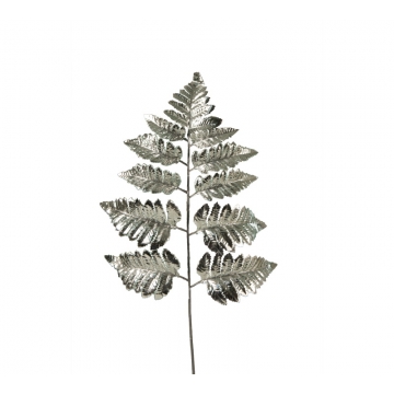 Κλαδί Φτέρης,μεταλλική βαφή, ασημί 58cm