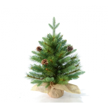 Έλατο mixed pine plastic & κουκουναρια 45cm