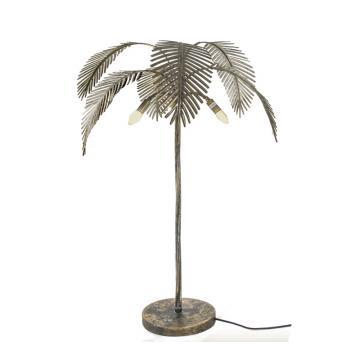 Επιτραπέζια λάμπα "Palm" αντικέ χρυσή Υ.80cm
