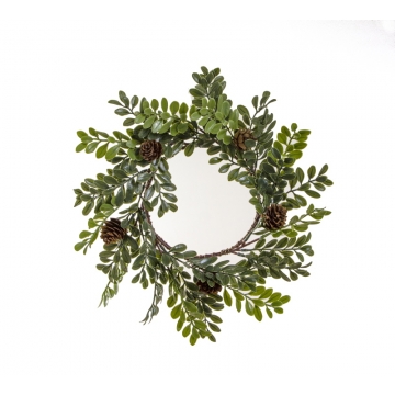 Στεφάνι plastic με φύλλα "Buxus", 30cm