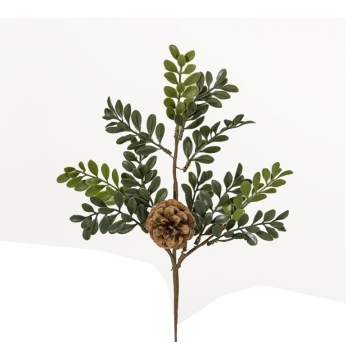 Πικ plastic με φύλλα "Buxus", 33cm