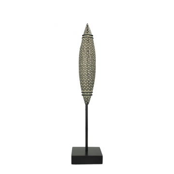 Επιτραπέζιο διακοσμητικό "Tribal" μαύρο/λευκό, 45cm