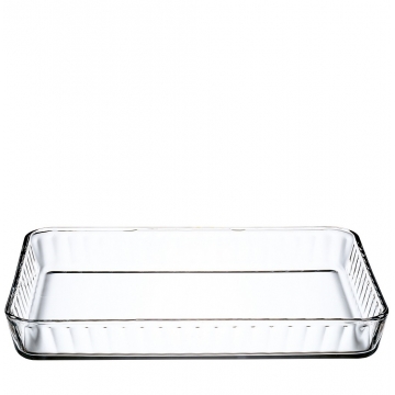 Χ.ΣΥΣΚ. BORCAM RECT. TRAY TEMPERED 40X27X6CM 3800CC P/168 OB6 (smB)