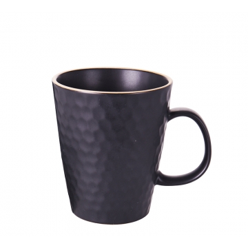 Κούπα Stoneware 425ml σφυρήλατο φινίρισμα, ανθρακί χρ. 9x9x11