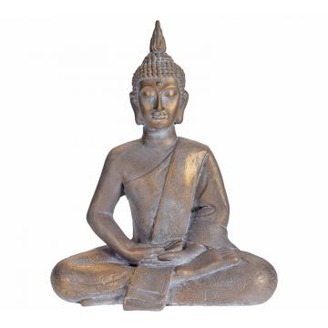 Καθιστός Thai Buddha σε χρυσή πατίνα 62.5cm