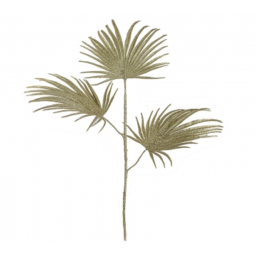 Κλαδί areca x 3 χρυσό glitter,90cm
