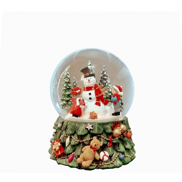 Snowball δ.15cm,μουσική,χρμ.φως,19.5cm