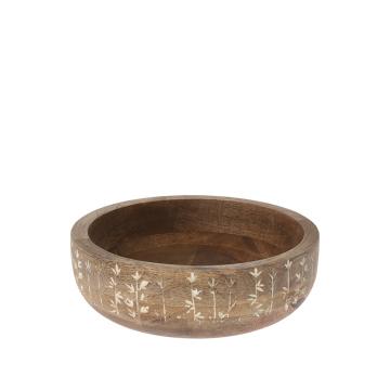 Μπολ mango με ανάγλυφο σχ.λουλούδι, δ.24cm