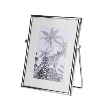 Φωτ/θήκη (9x14) ασημι κορνίζα & ασπρόμαυρη γκραβούρα