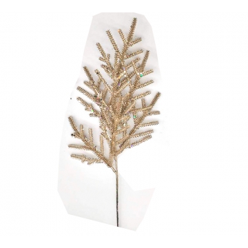 Κλαδί έλατο, μεταλ.χρυσό, 49cm