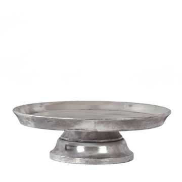 Cake stand αντ.ασημί, 25x8.5cm