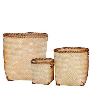 Σετ/3 καλάθια Bamboo φυσικό χρ.,21/32/40cm