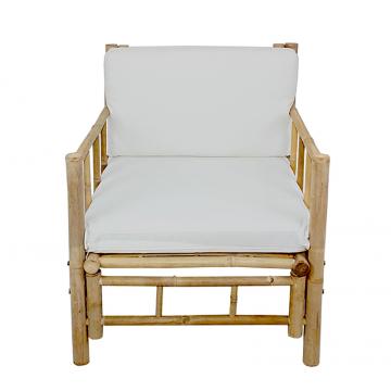 Πολυθρόνα από Bamboo με 2 μαξιλάρια, 70x70x80cm