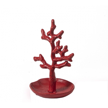 Διακοσμ/κο κοράλι & stand μπιζού από μαντέμι, 20,5cm