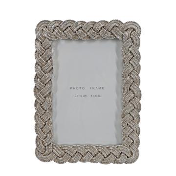 Φωτο/θήκη polyresin ασημί 10x15cm