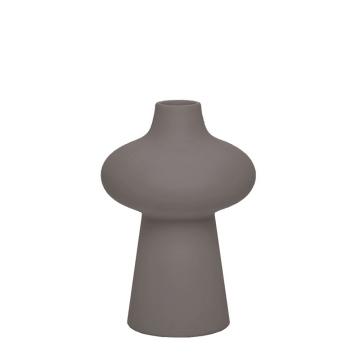 Κεραμικό βάζο "minimal" γκρί 15.5x22.7cm